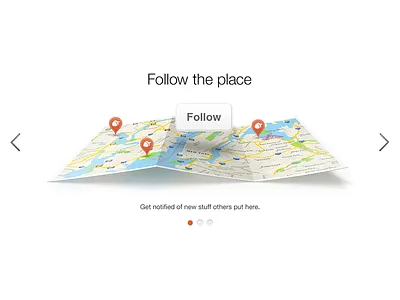 Map acorn app application ios iphone landing map page pin site web