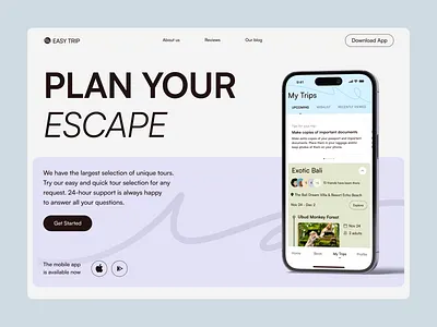 Travel App Landing Page app landing page app website best app design best web design cool website creative website modern ui modern website travel app travel website ui ui design ui ux ui ux design ux web design web interface design web ui web ui design webdesign