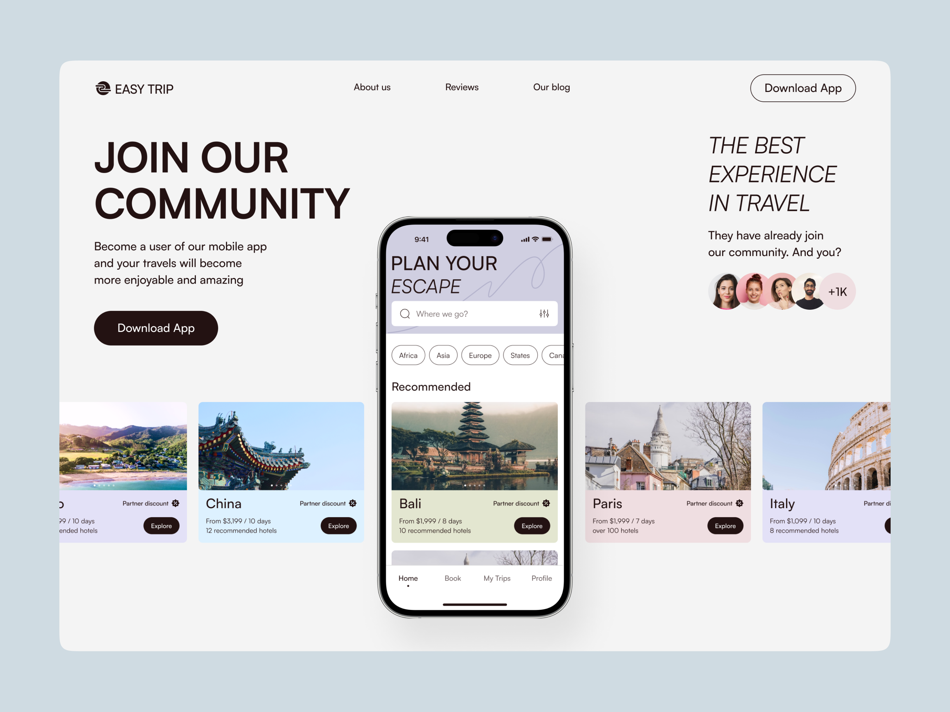 Example of Creative Landing Page