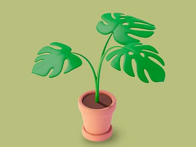 3D Monstera Magic 🌱 3d 3d modeling 3d monsetra 3d plant 3d plnt design 3d rendering accurate aesthetic cute design design inspiration futuristic design green home plant houseplant illustration nature nature art plant plant lover plant rendering