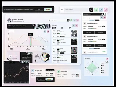 Holografs- Counterfeit, IoT and smart ownership services. animation counterfeit dashboard iot ui website