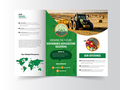 Brochure Design for Farm Fresh agriculture brand branding brochure brochure design design digital digital art flyer flyer design graphic design identity branding infographic marketing collateral marketing material minimal modern product brochure