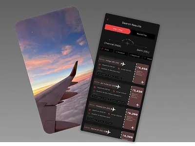 Day 68 - Flight Search 100dayschallenge chennaitodelhi creative daily ui 068 daily ui 68 dribbble flight search flightbookingapp illustration traveldesign ui uidesign uxdesign