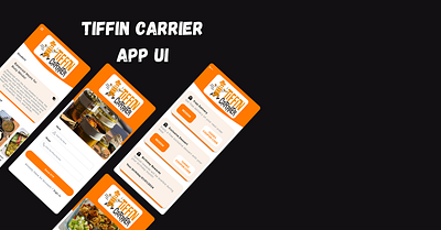 🚀 Introducing the Tiffin Carrier App UI app branding design graphic design illustration logo typography ui ux vector