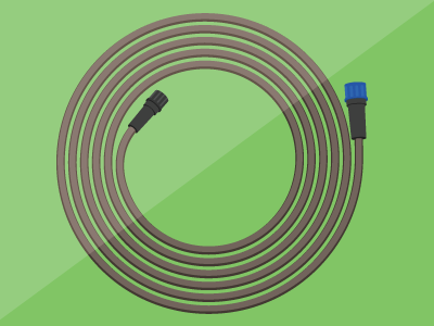 Hose garden hose spiral vector