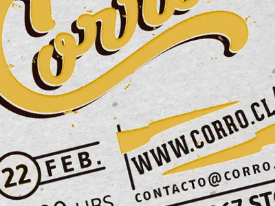 Afiche bike brand typography