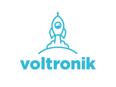 Voltronik Concept 001 concept design development idea illustration logo rocket scroll sketch voltronik