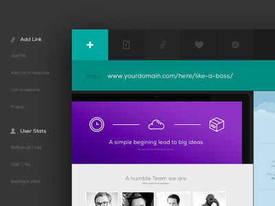 Free PSD - Ui Kit Web App Header dark free psd psd ui web design website