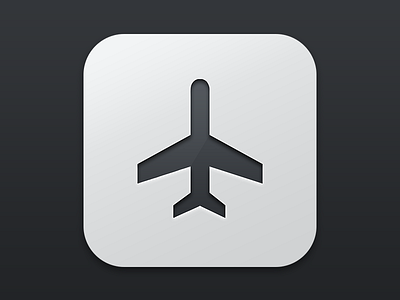 Flight iOS icon app clean flat flight icon iphone minimal retina