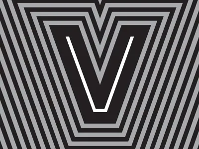 Vibes Identity black dj electronic flyer illusion linework live modern music show trippy