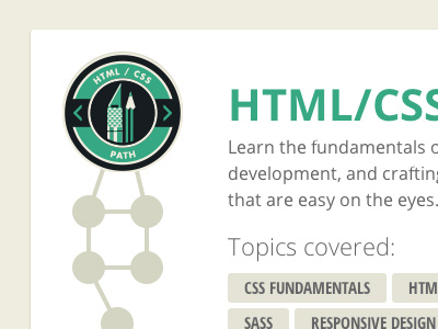 Paths badge code code school learning ui web