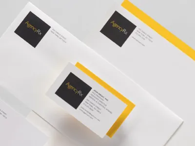 Agency RX Offset Stationery flood ink specialty printing two color offset