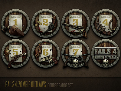 Zombie Outlaws Lob Law Bomb badges bullets code school gun lasso rails 4 ruby on rails western