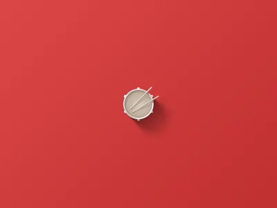 Tiny Drum drum icon little red sticks tiny