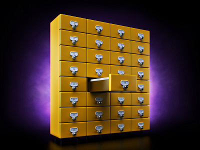 Player teaser#5 3d archive case eyecatcher library media metall numbers order player purple teaser yellow