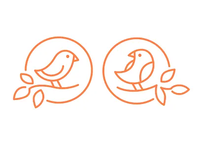 Love Birds announcement bird birds branch circle dove illustration invitations leaves line love marriage vector wedding