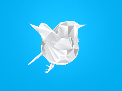 Low Poly Twitter Bird 3d bird c4d low poly twitter