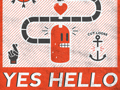 yes hello design illustration robot vector