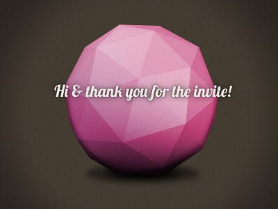 Low poly dribbble debut 3d blender debut dribble logo low poly lowpoly