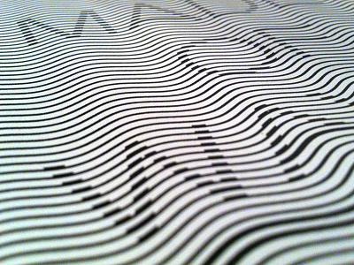 Wavedtype blackwhite dutzu typo wave