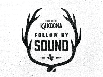 KAKOONA Badges For SXSW WIP antlers austin badge cattle deer emblem festivals music sxsw texas type west wild