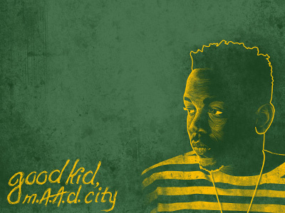 Kendrick Lamar 2 compton custom type design graphic design hand drawn hip hop illustration kendrick lamar la los angeles music typography