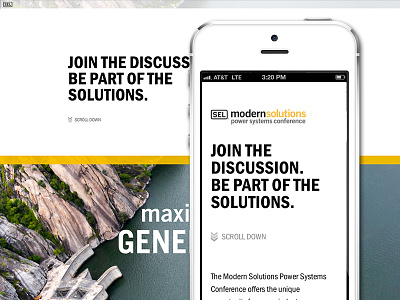 Modern Solutions Conference site responsive clean design parallax responsive ui website