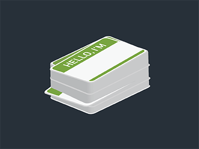 Hello, I'm... green hello name tag stack zendesk
