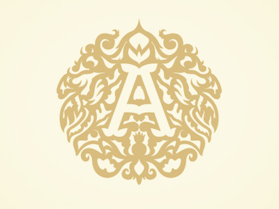 Logo #2 angel gilding handdrawn logo ornamental