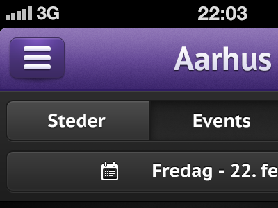 App aarhus design events fredag partylife steder ui