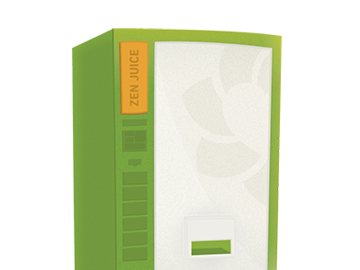 Zen Juice Vending Machine green vending machine zendesk
