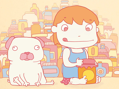 Happiness Jam children childrens book dog illustration jam