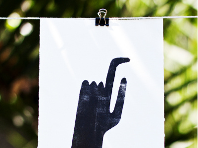 Mano hand illustration print