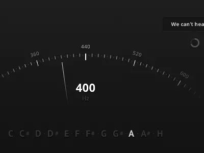 Tuner frequency music