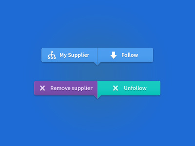 Tool tips blue follow green purple shadow tooltip
