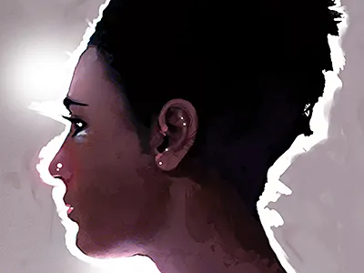 Hello Dribbble design intuos4 painting photoshop wacom wip