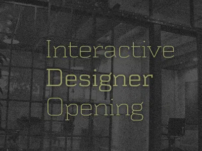 Interactive Designer Opening designer designer opening interactive job job opening ui designer westwerk