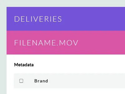 Deliveries app flat ui