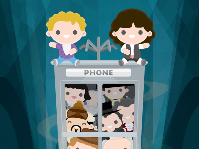 Be Excellent To Each Other! bill and ted character design cute illustration kawaii