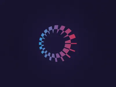 Gostest advance analysis circle circular design dynamics gradient icon line loading logo mark motion moving operation process progress scan test testing unused