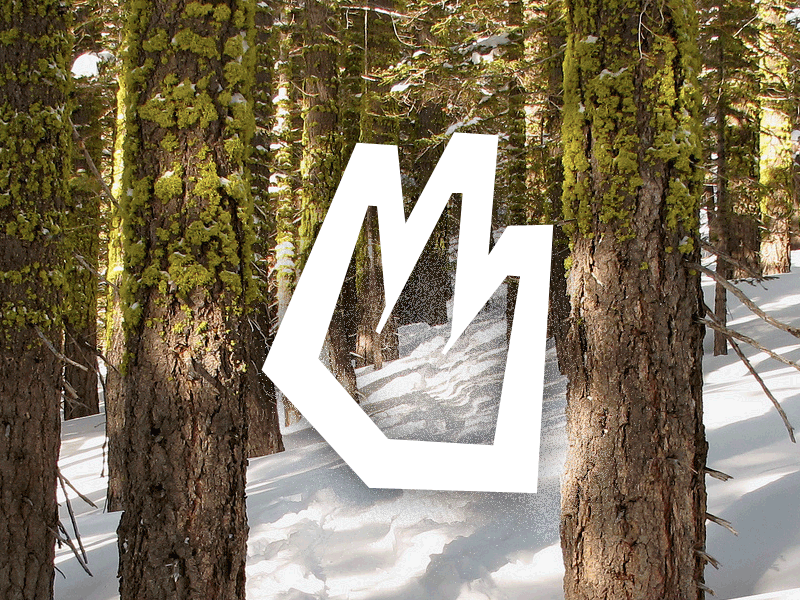 Kryptid Snowboard Co. backcountry big foot cryptid cryptozoology custom type gif hiking logo logotype mountain sasquatch snow snowboard winter yeti