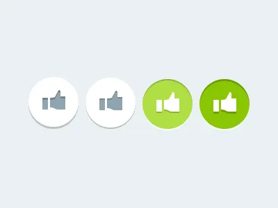 Flat Like button custom flat like mobile press state style ui