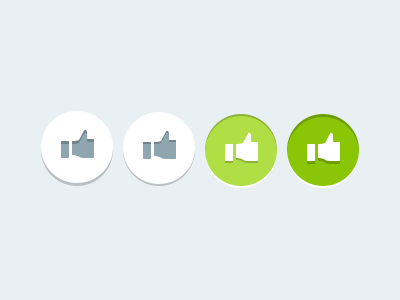 Flat Like button custom flat like mobile press state style ui