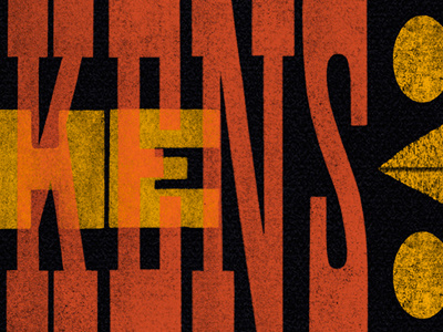 Dribbb letterpress poster typography