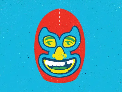 Hola! face greeting illustration international language spanish wrestler