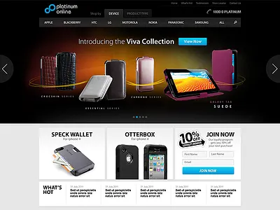 Platinum dark hero image homepage web website