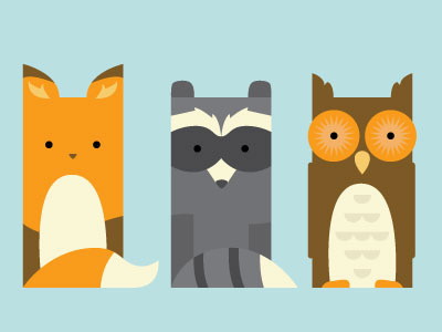 woodland creatures illustration