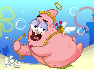 Patrick Star cartoon character illustration mascot patrick star spongebob time lapse vector video