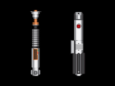 Lightsabers 8 bit 8bit illustration lightsaber luke skywalker pixel star wars