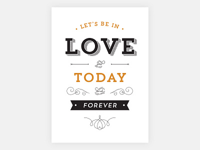 Let's be in Love card forever in love love marriage today trend trend font valentines day